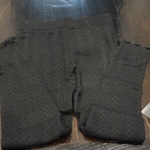 Zara black knit leggings